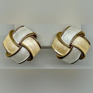 18KT Gold Plated Enamel Designer Earrings